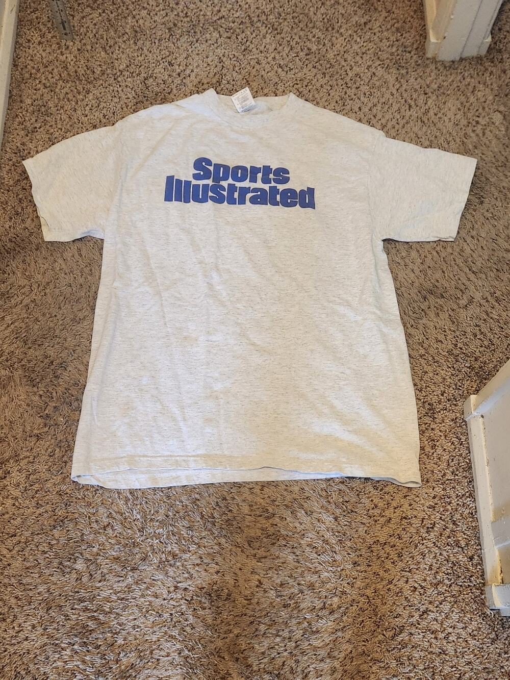 Vintage 90s Sports Illustrated T-Shirt Men’s Size XL Gray Blue See Pictures